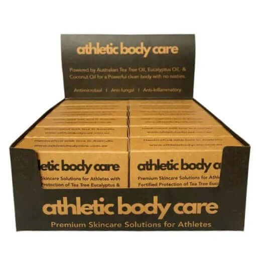 Athletic Body Care 12 pack Soap Bar box
