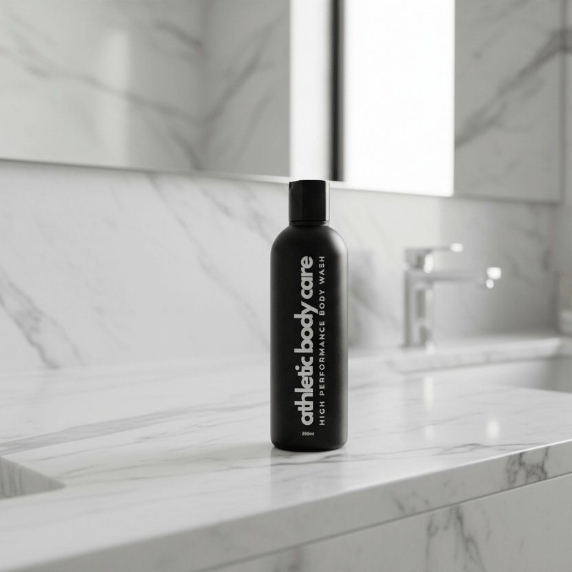 Translation missing: en.Athletic Body Care Performance Body Wash in the bathroom