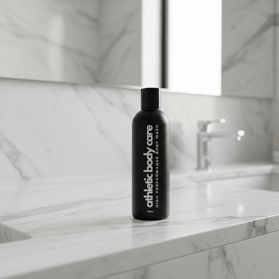 Translation missing: en.Athletic Body Care Performance Body Wash in the bathroom