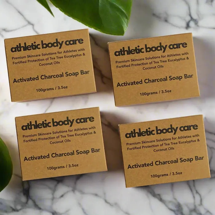 Athletic Body Care Soap BarActivated Charcoal 4 Pack